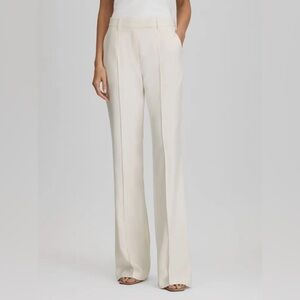 NWT Victoria’s Secret The Kate Fit Wide Leg Trouser Dress Pants White sz 12 Long